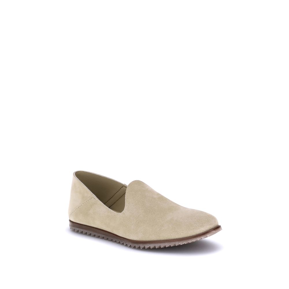 Pedro García Beige Calf Leather Bos Taurus Slip-On Loafers - Luxe Nova