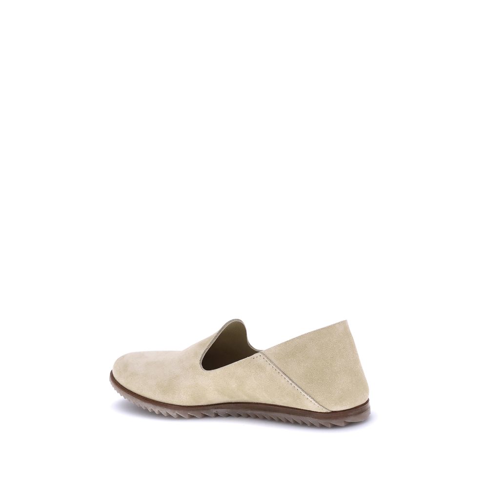Pedro García Beige Calf Leather Bos Taurus Slip-On Loafers - Luxe Nova