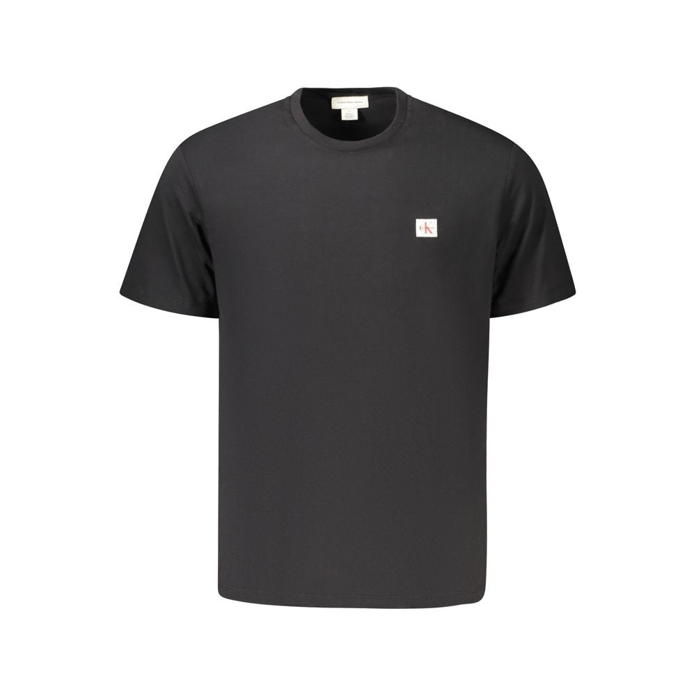 Calvin Klein Black Cotton Men T-Shirt - Luxe Nova