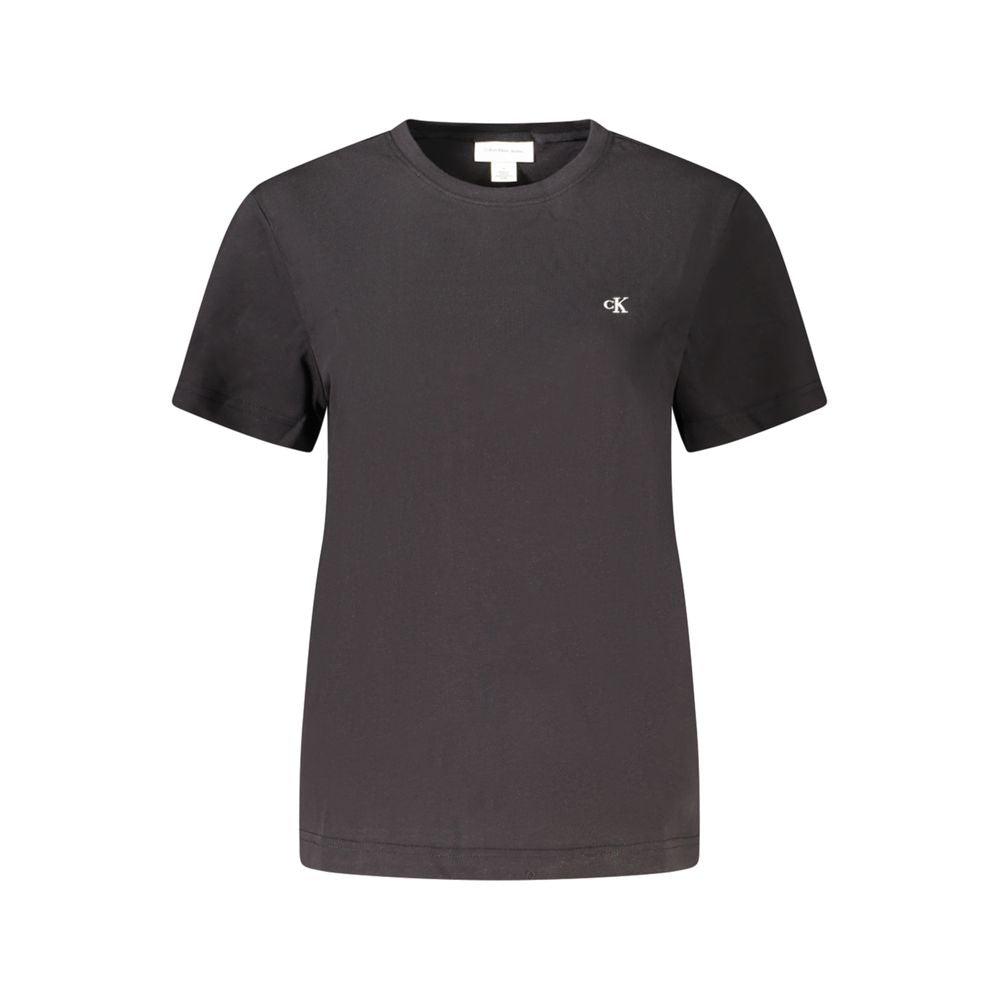 Calvin Klein Black Cotton Women T-Shirt - Luxe Nova