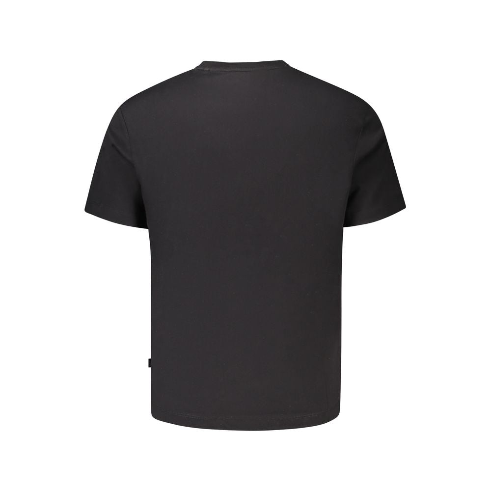 Guess Jeans Black Organic Cotton Men's T-Shirt - Luxe Nova