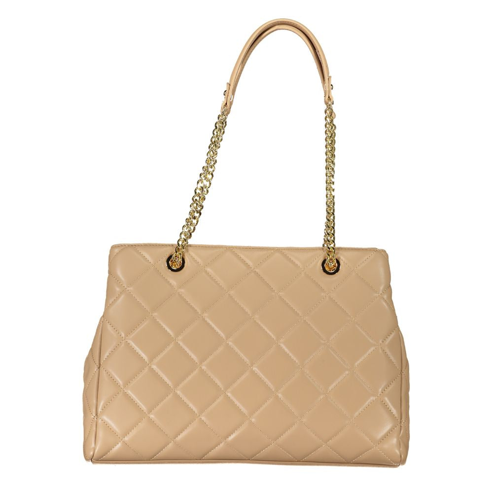 Mario Valentino Beige Polyurethane Women Handbag - Luxe Nova