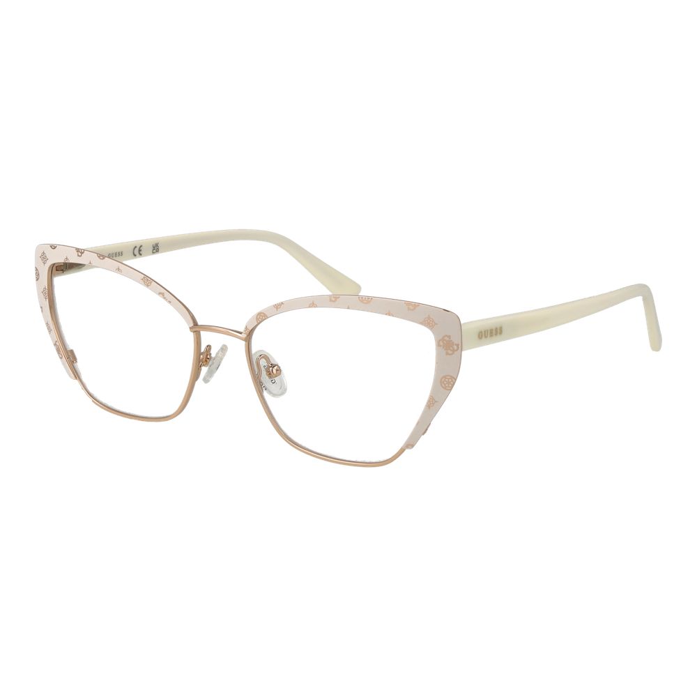 Guess White Metal Glasses (Frames) - Luxe Nova