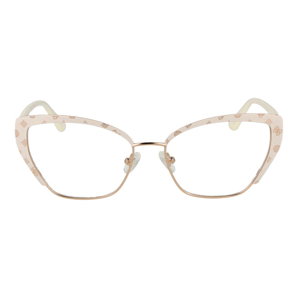 Guess White Metal Glasses (Frames) - Luxe Nova