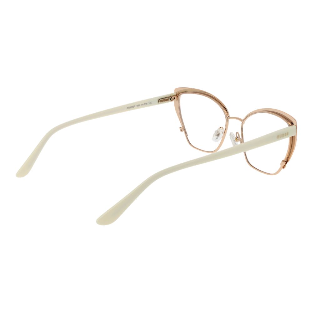 Guess White Metal Glasses (Frames) - Luxe Nova