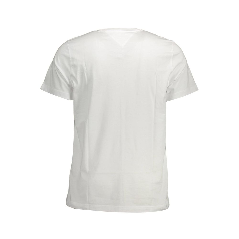 Tommy Hilfiger White Cotton Men's T-Shirt - Luxe Nova