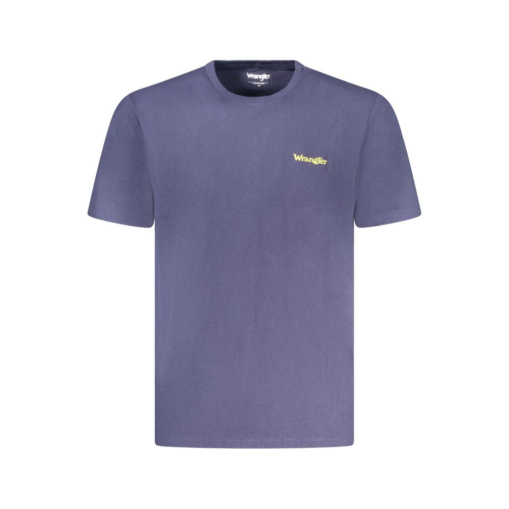 Wrangler Blue Cotton Men's T-Shirt - Luxe Nova