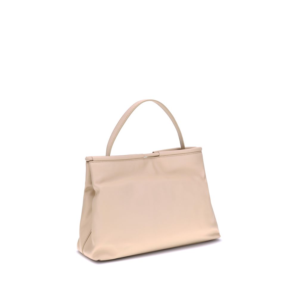 Coccinelle Beige Calf Leather Bos Taurus Handbag