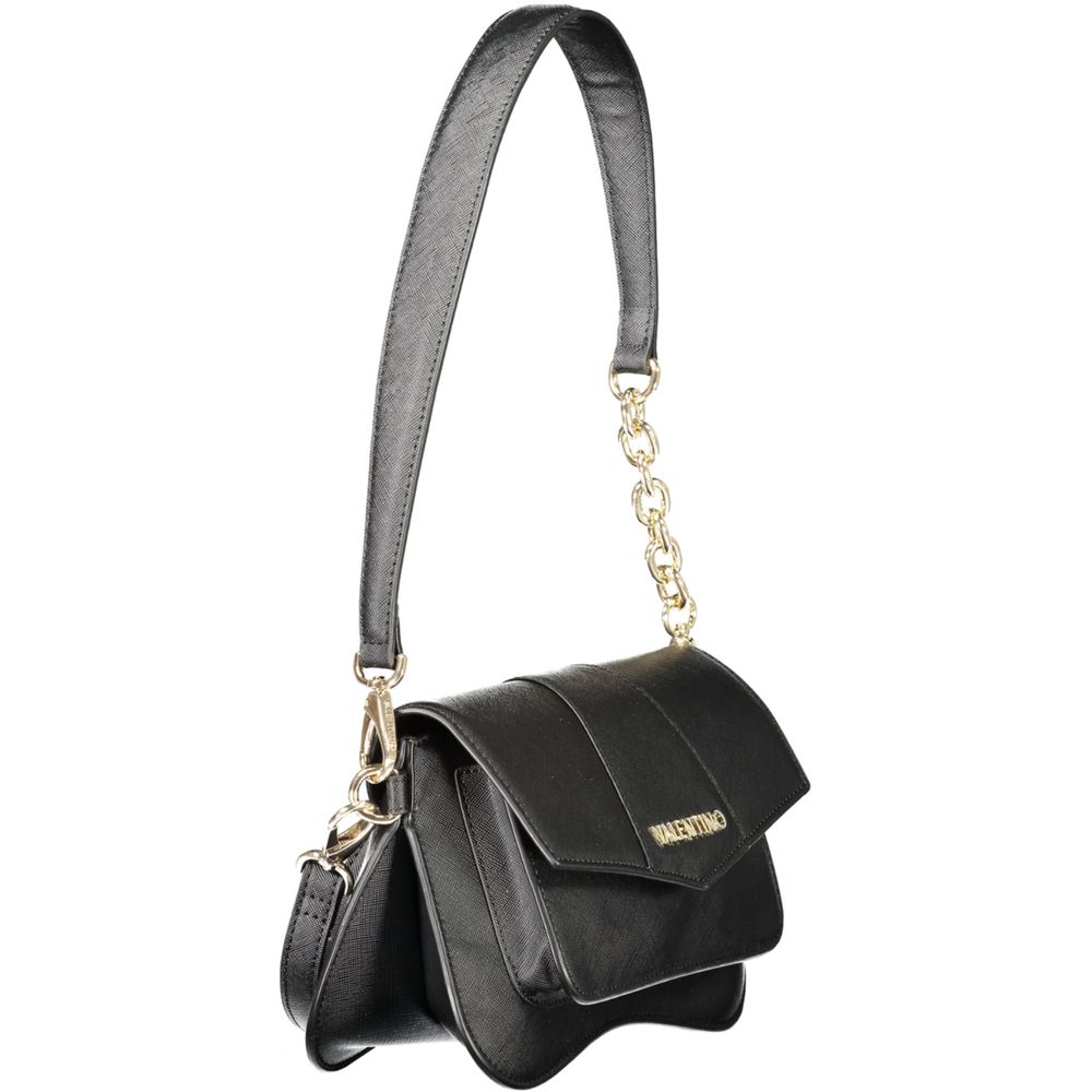 Mario Valentino Black Polyurethane Women Handbag - Luxe Nova