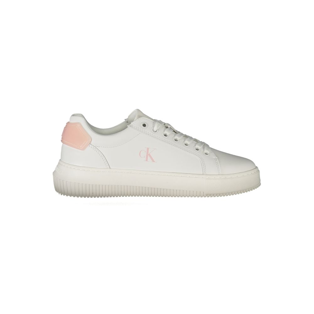 Calvin Klein White Polyurethane Women Sneaker - Luxe Nova