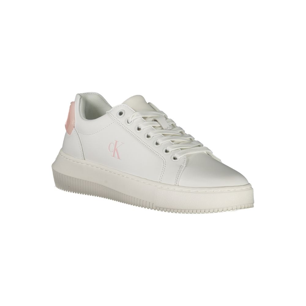 Calvin Klein White Polyurethane Women Sneaker - Luxe Nova