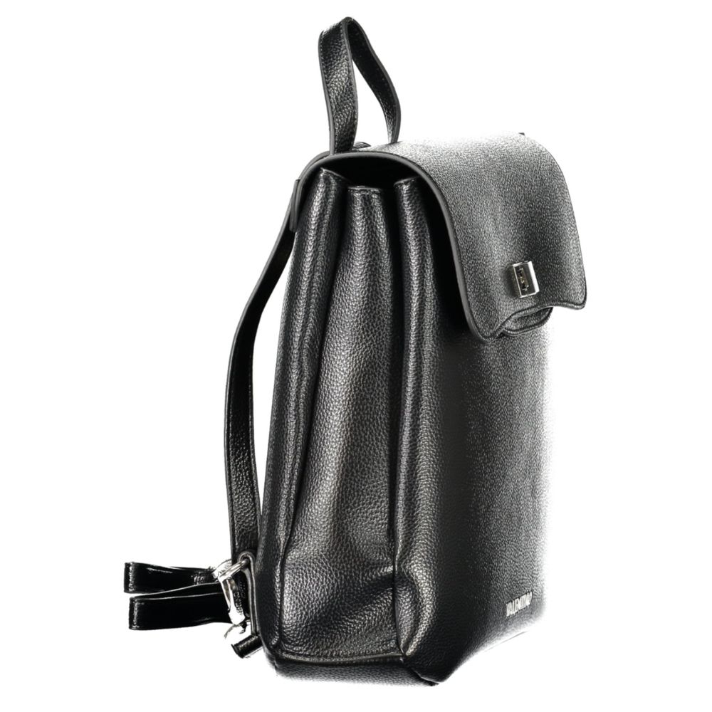 Mario Valentino Nero Polyurethane Women Backpack - Luxe Nova