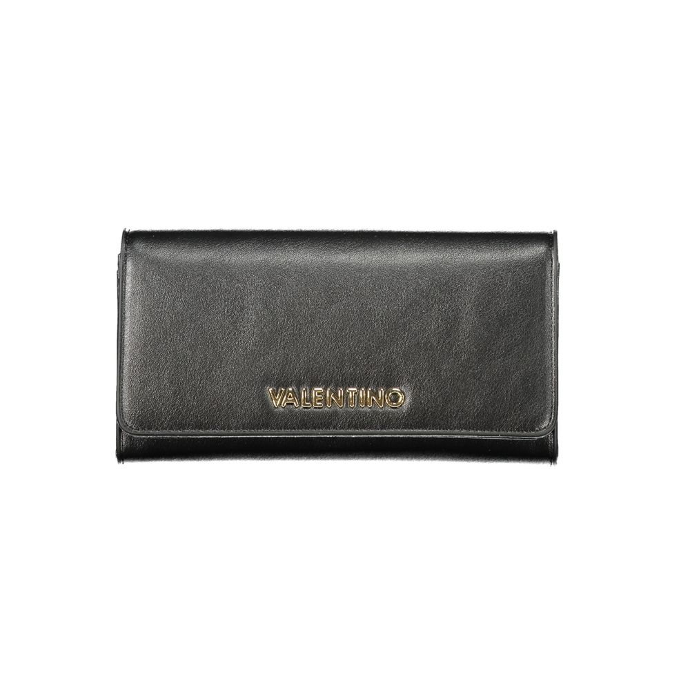 Mario Valentino Black Polyurethane Women Wallet - Luxe Nova