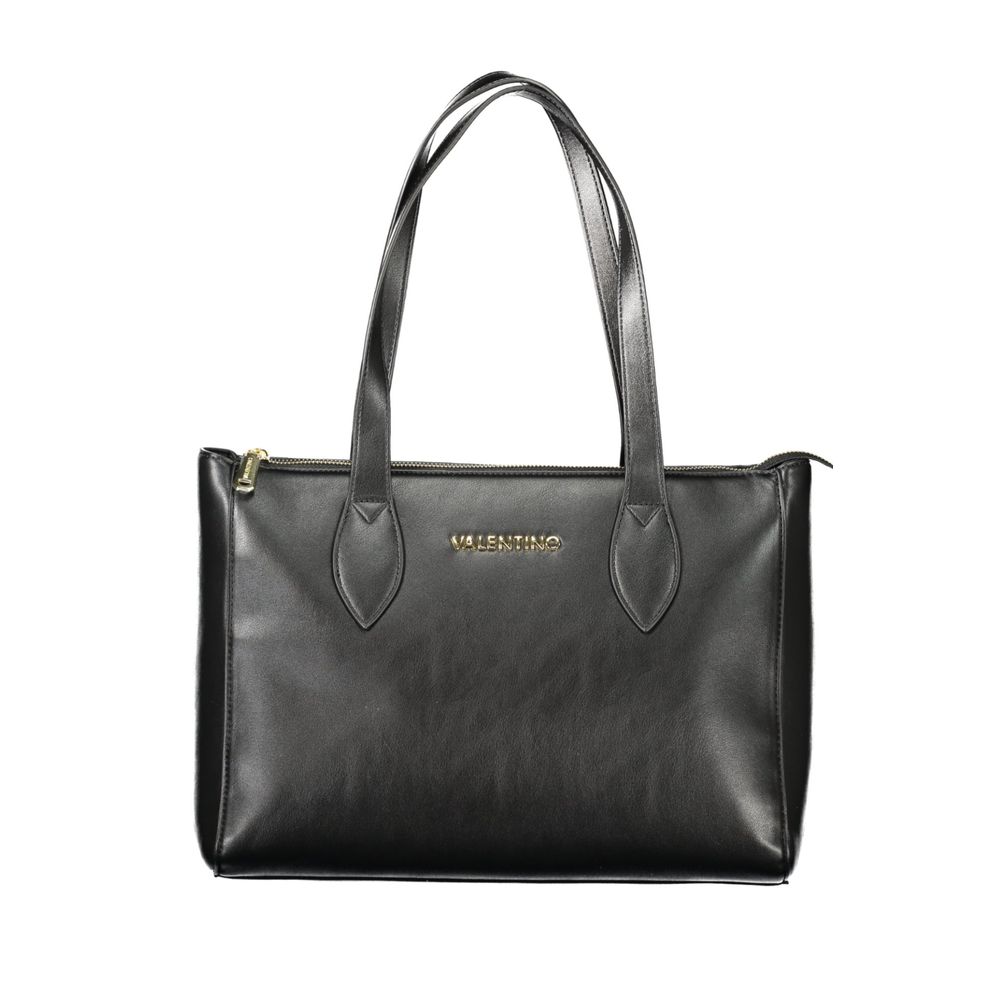 Mario Valentino Black Polyurethane Women Handbag - Luxe Nova