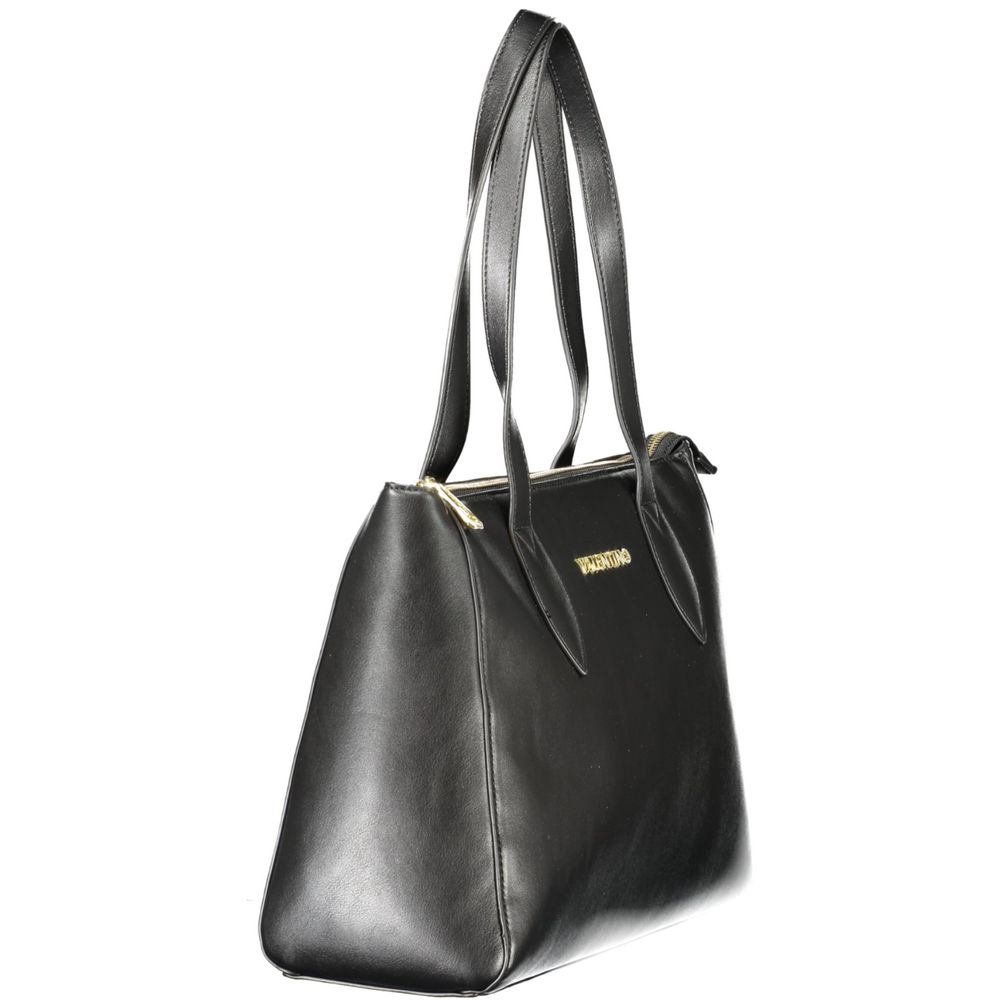 Mario Valentino Black Polyurethane Women Handbag - Luxe Nova