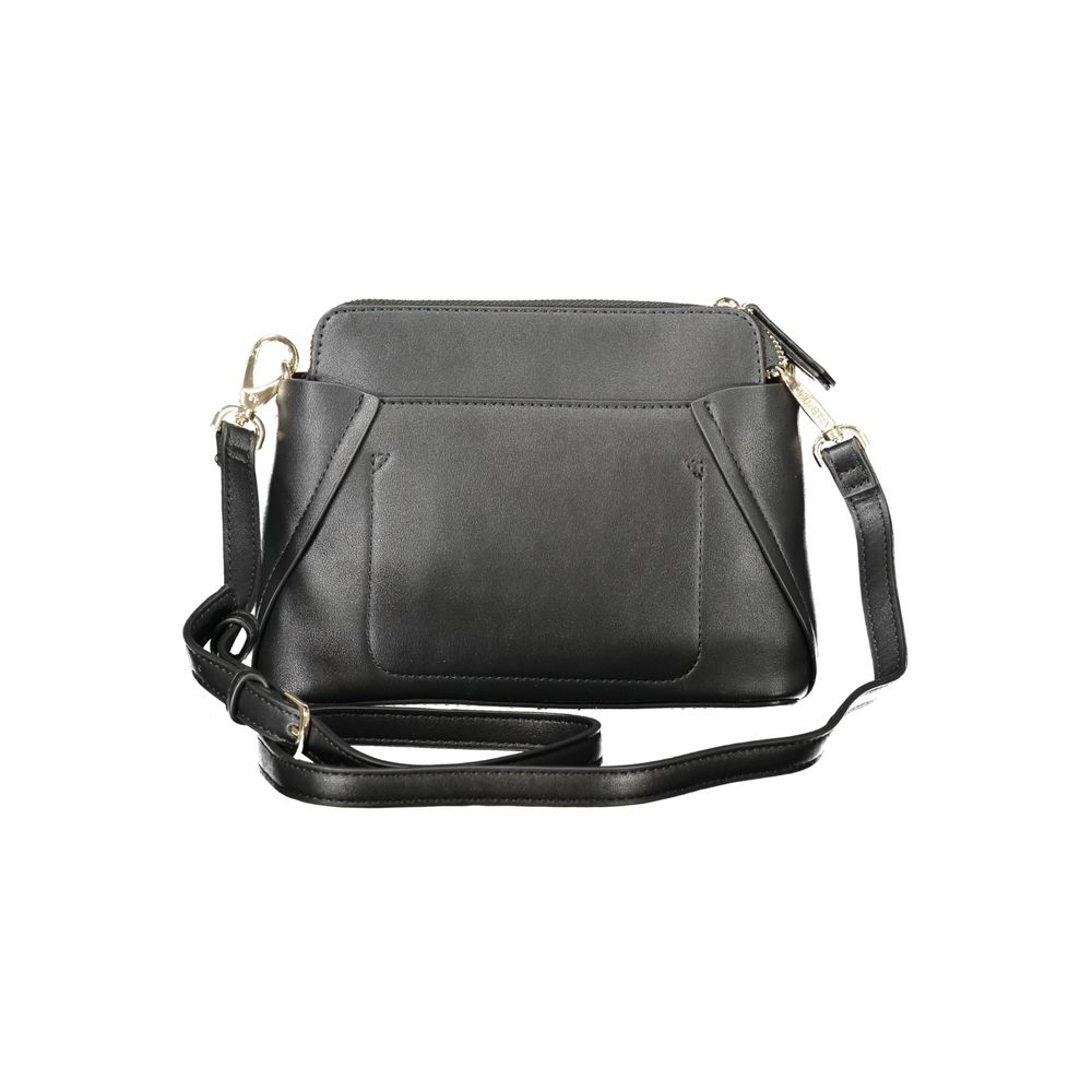 Mario Valentino Nero Polyurethane Women Shoulder Bag - Luxe Nova