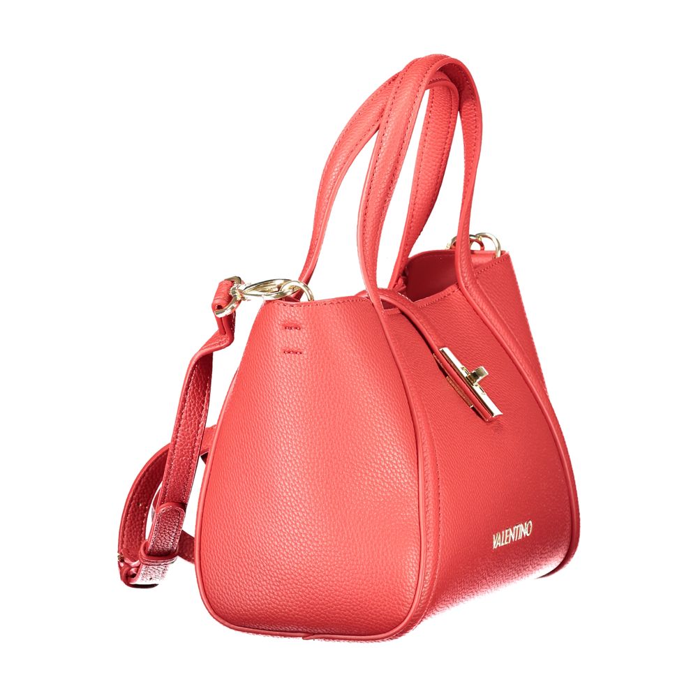 Mario Valentino Red Polyurethane Women Handbag - Luxe Nova