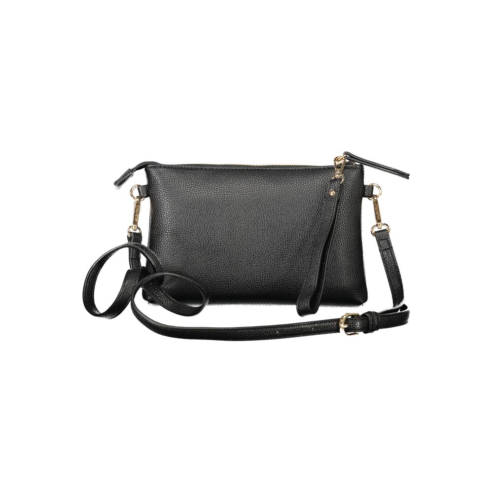 Mario Valentino Black Polyurethane Women Handbag - Luxe Nova