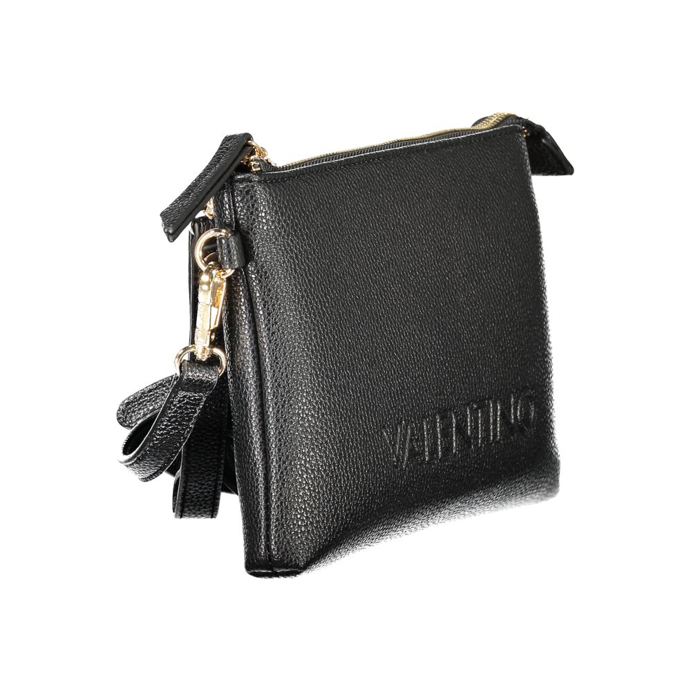 Mario Valentino Black Polyurethane Women Handbag - Luxe Nova