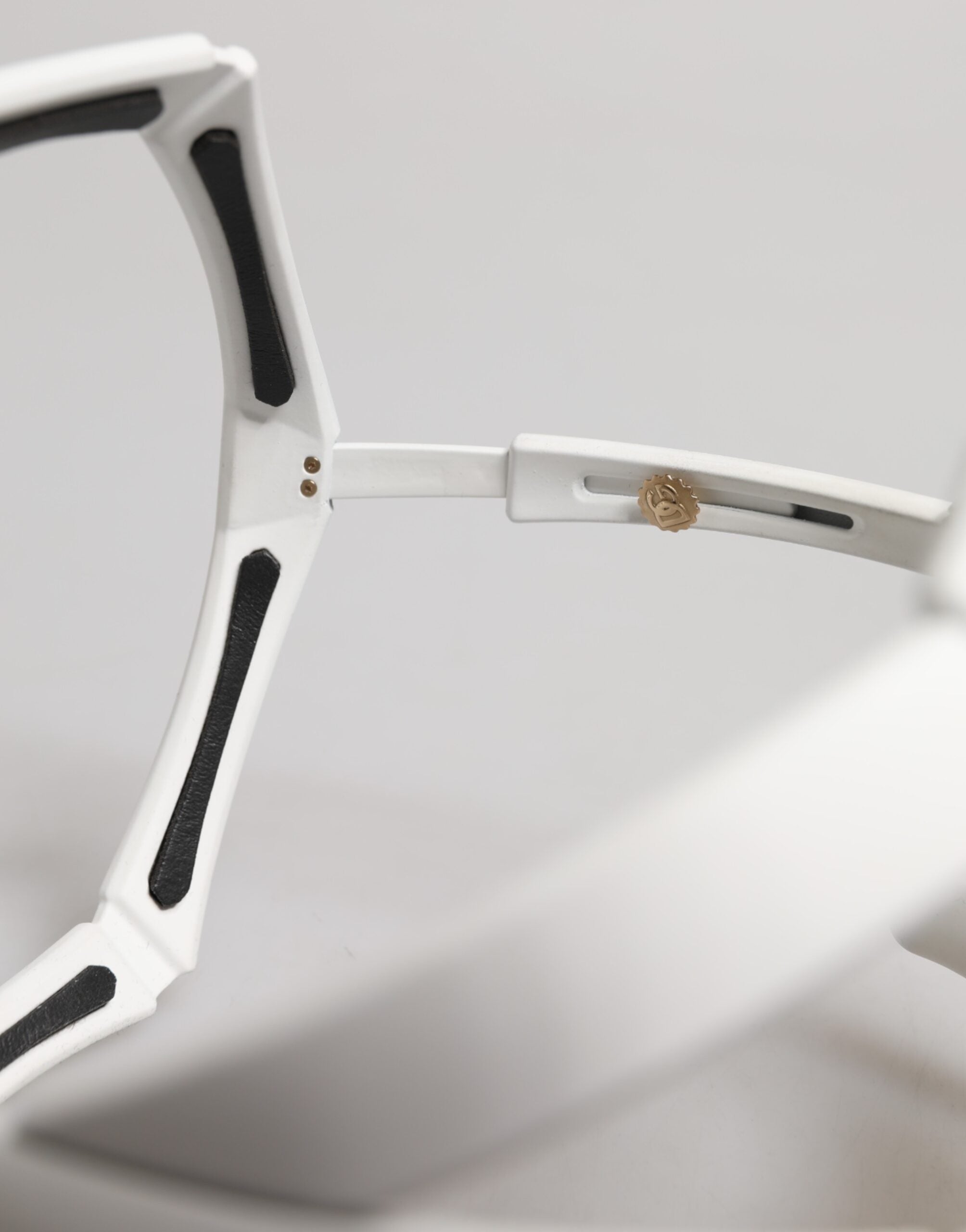 Dolce & Gabbana White Acetate Next Generation Mask Eyewear Sunglasses