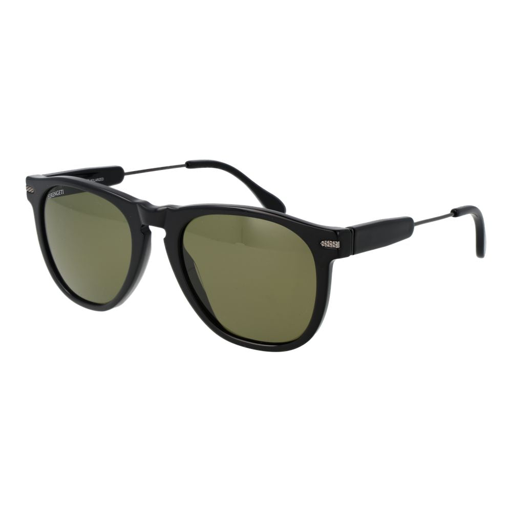 Serengeti Black Plastic Sunglasses - Luxe Nova