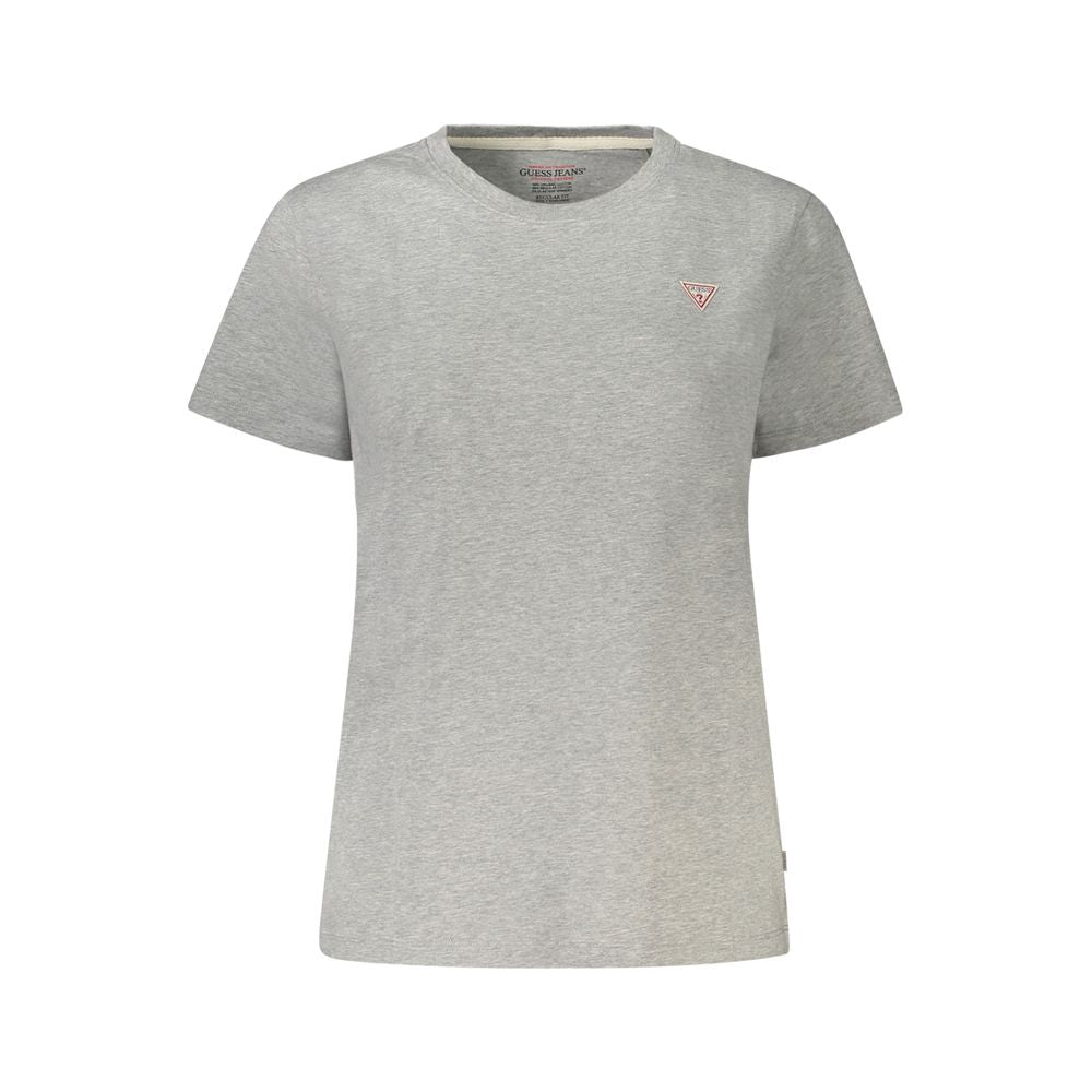 Guess Jeans Grigio Cotton Women T-Shirt - Luxe Nova