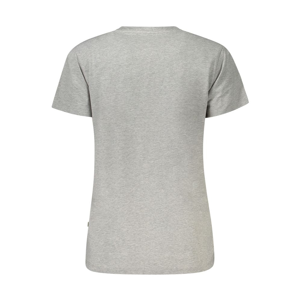 Guess Jeans Grigio Cotton Women T-Shirt - Luxe Nova