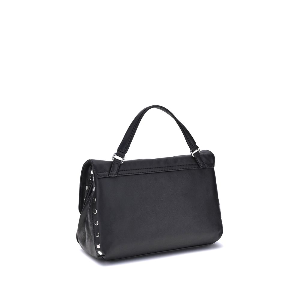 Zanellato Black Calf Leather Bos Taurus Shoulder Bag