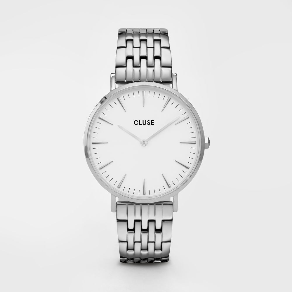 Cluse Silver Stainless Steel Dress Watch - Luxe Nova