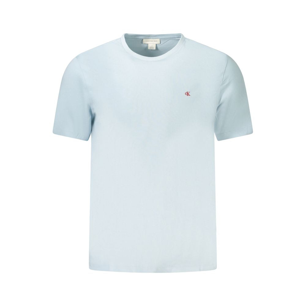 Calvin Klein Blue Cotton Men T-Shirt - Luxe Nova