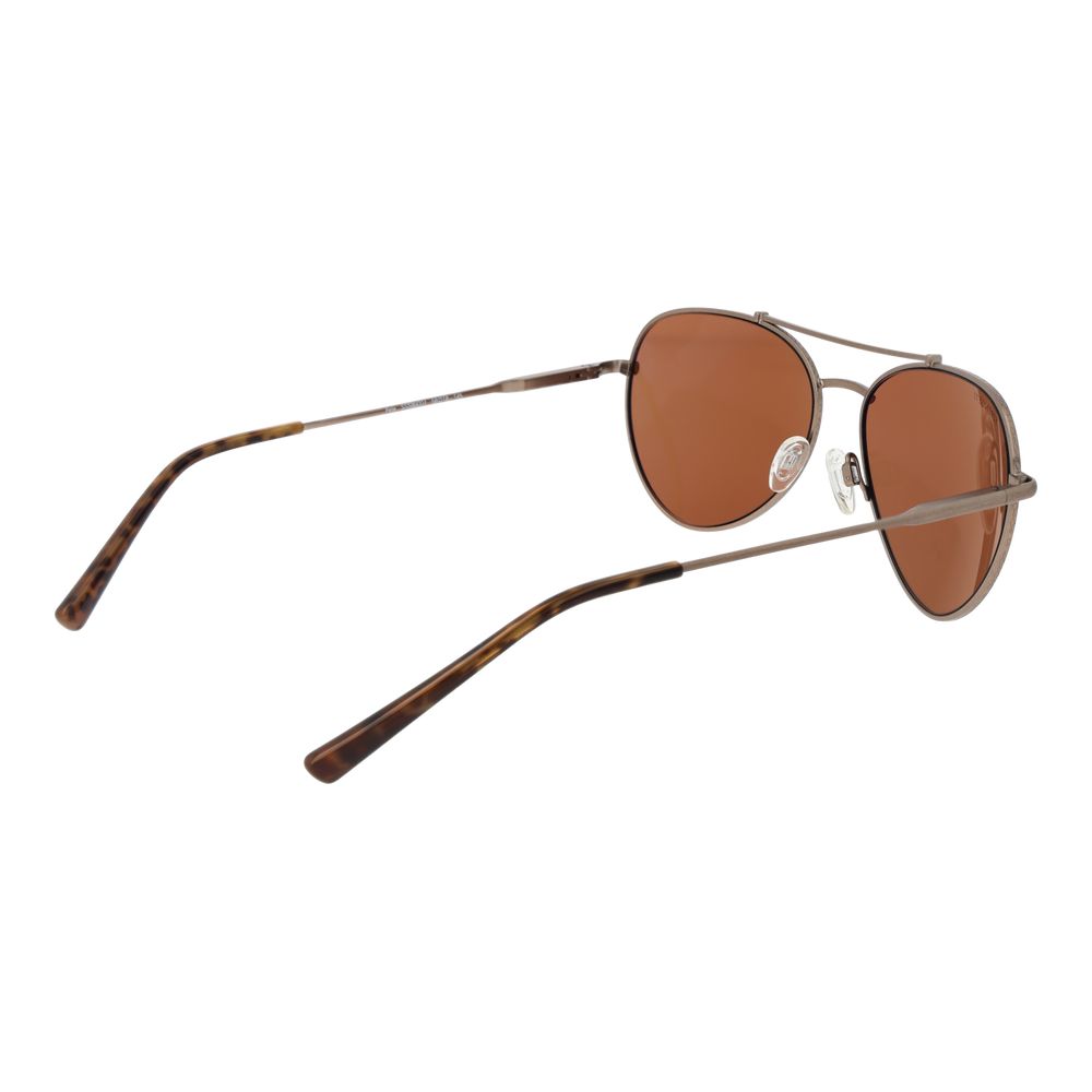 Serengeti Brown Metal Sunglasses - Luxe Nova