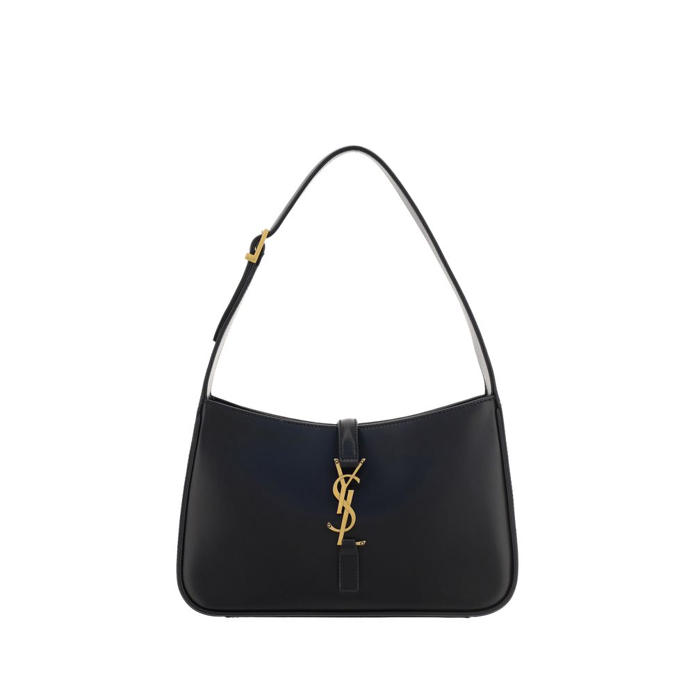 Saint Laurent Black Calf Leather Bos Taurus Handbag - Luxe Nova
