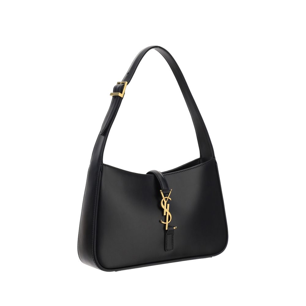 Saint Laurent Black Calf Leather Bos Taurus Handbag - Luxe Nova