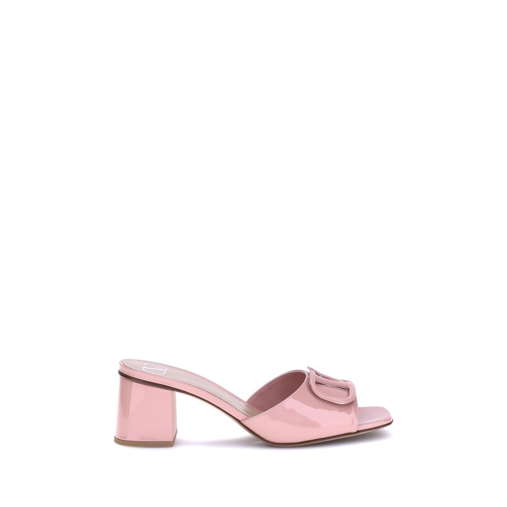 Valentino Garavani Multicolor Calf Leather Bos Taurus Flat Sandals - Luxe Nova