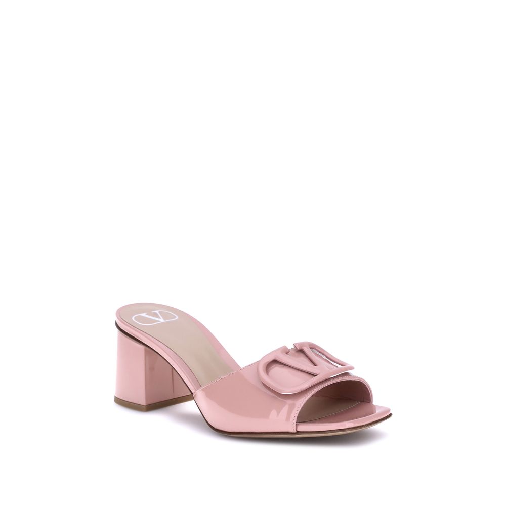 Valentino Garavani Multicolor Calf Leather Bos Taurus Flat Sandals - Luxe Nova