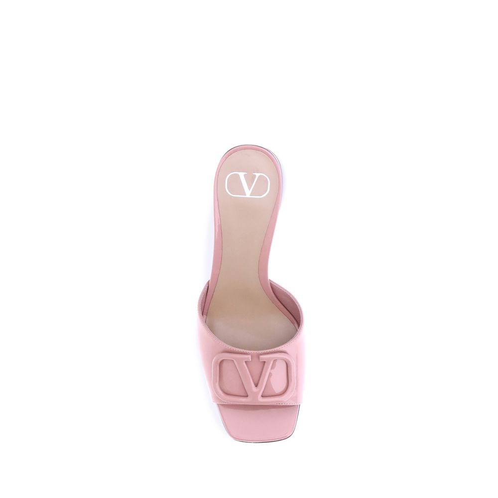 Valentino Garavani Multicolor Calf Leather Bos Taurus Flat Sandals - Luxe Nova