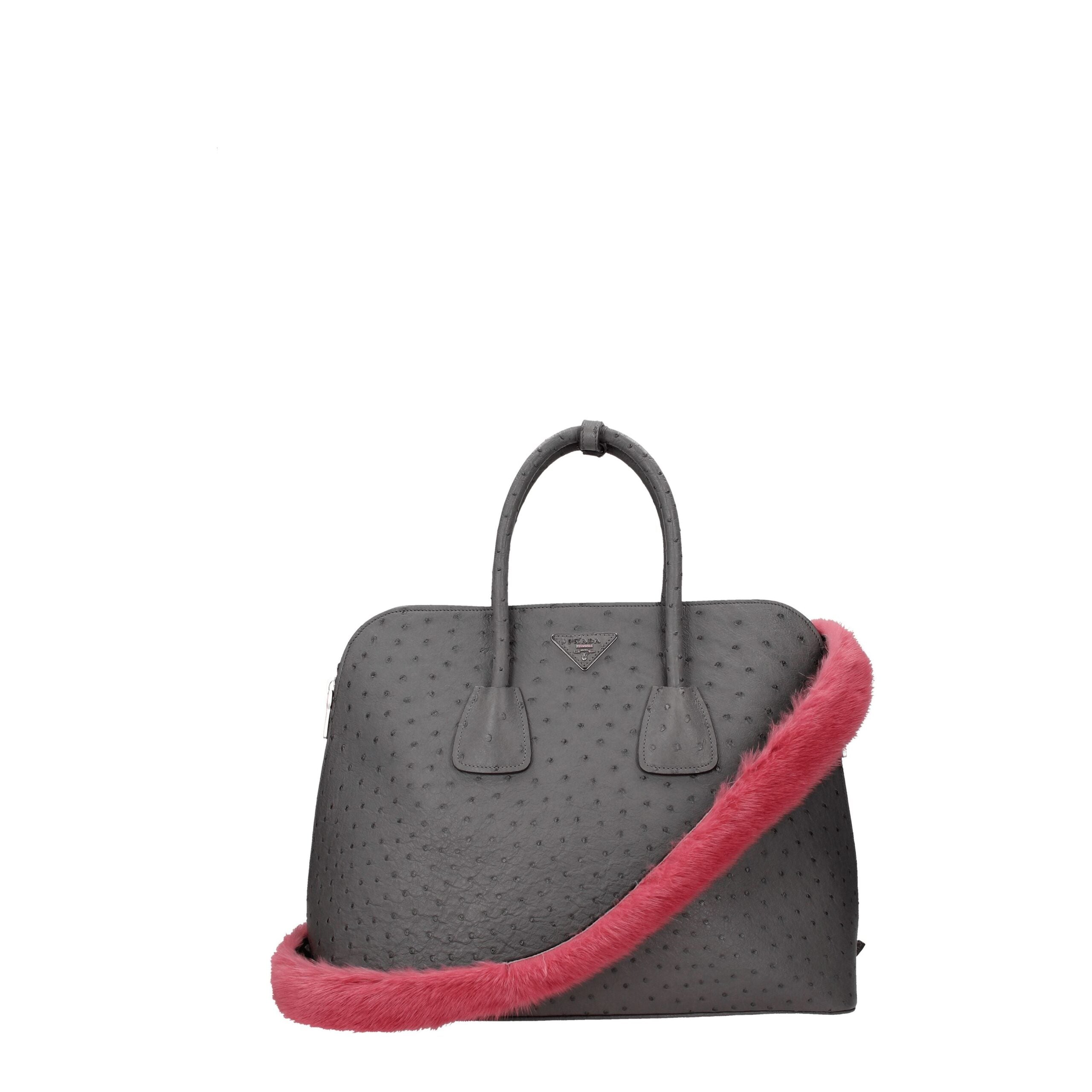 Prada Pink Fur Shoulder Bag - Luxe Nova