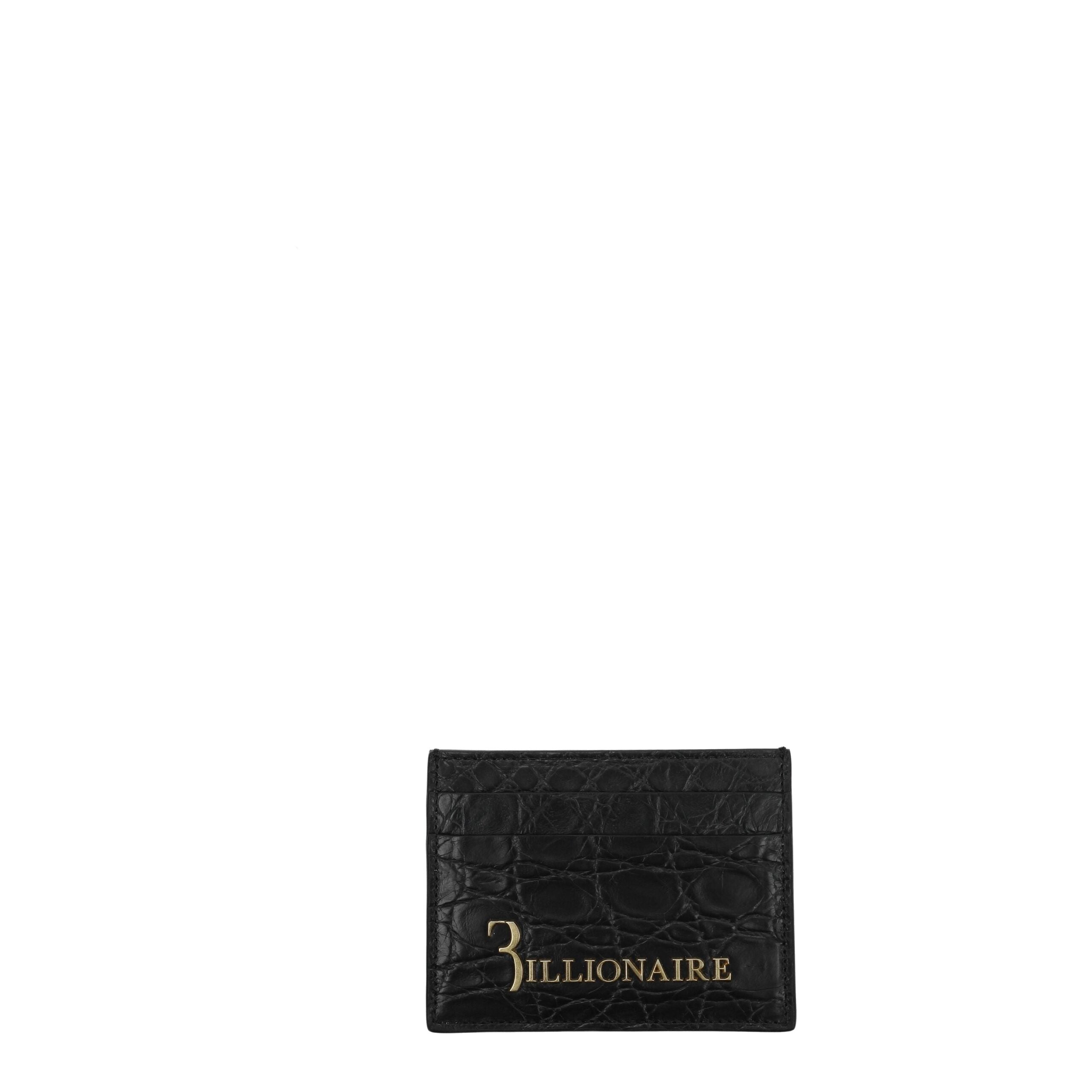 Billionaire Italian Couture Black Crocodile Cardholder - Luxe Nova