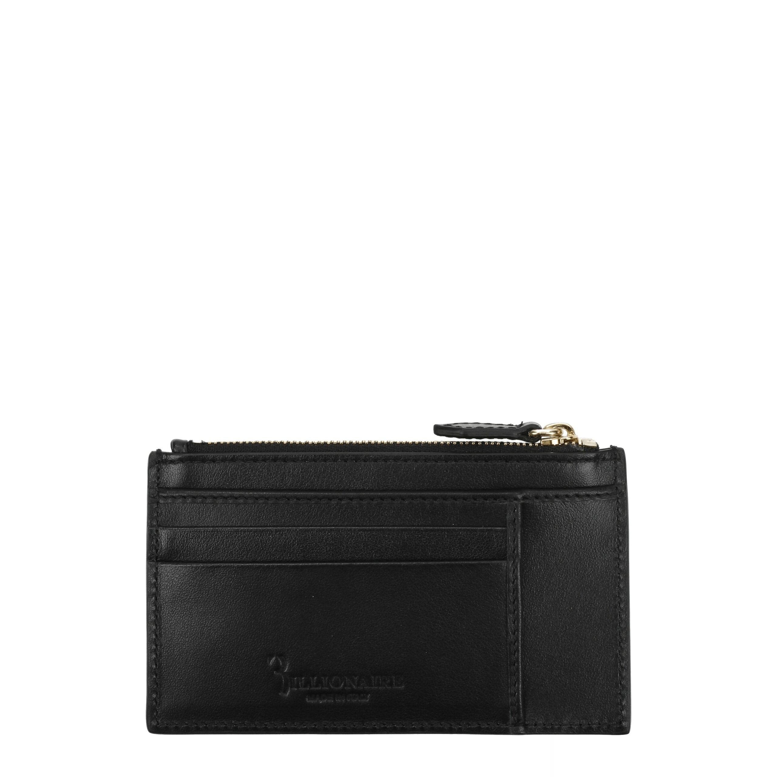 Billionaire Italian Couture Black Crocodile Cardholder - Luxe Nova