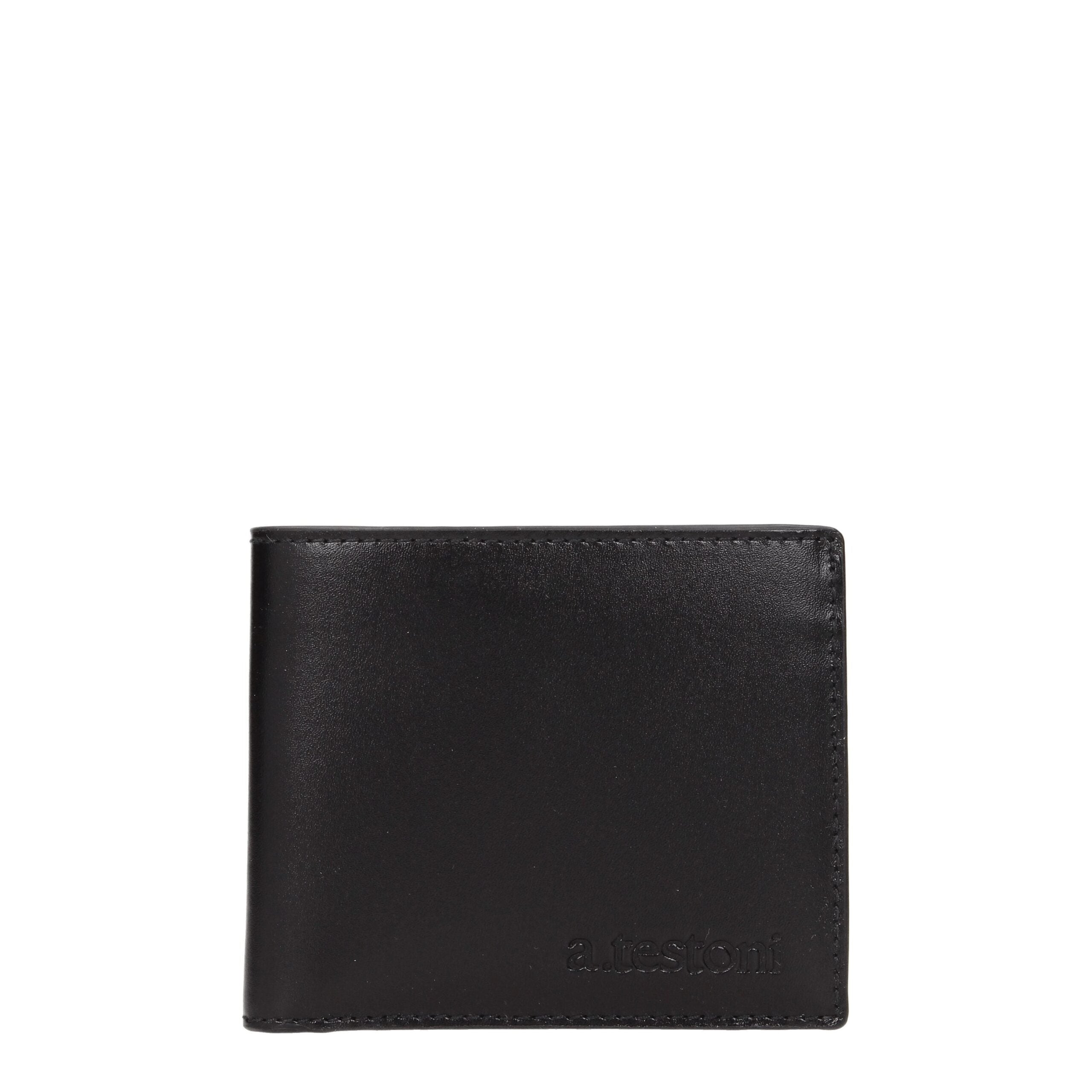Testoni Black Leather Wallet - Luxe Nova
