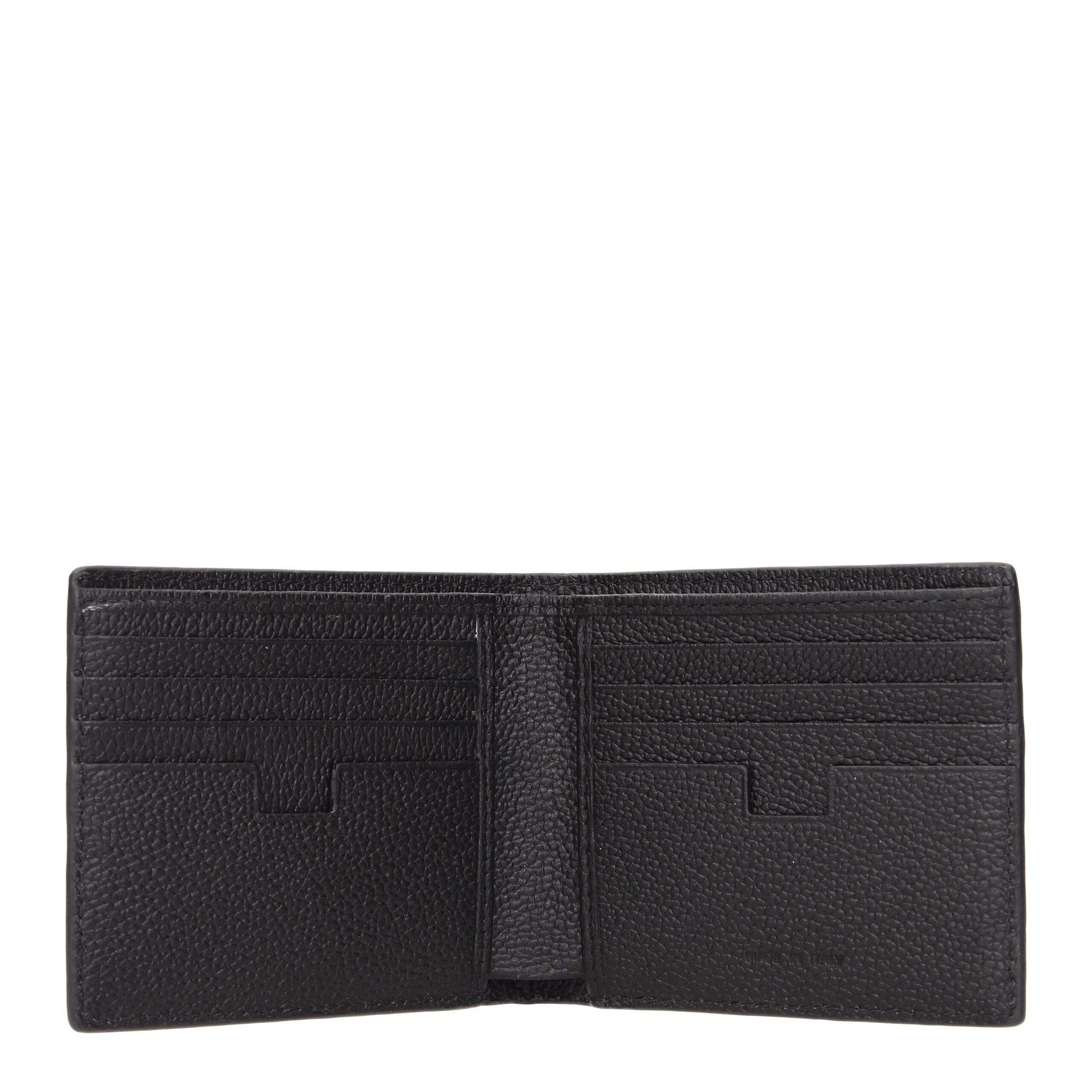 Testoni Black Leather Wallet - Luxe Nova