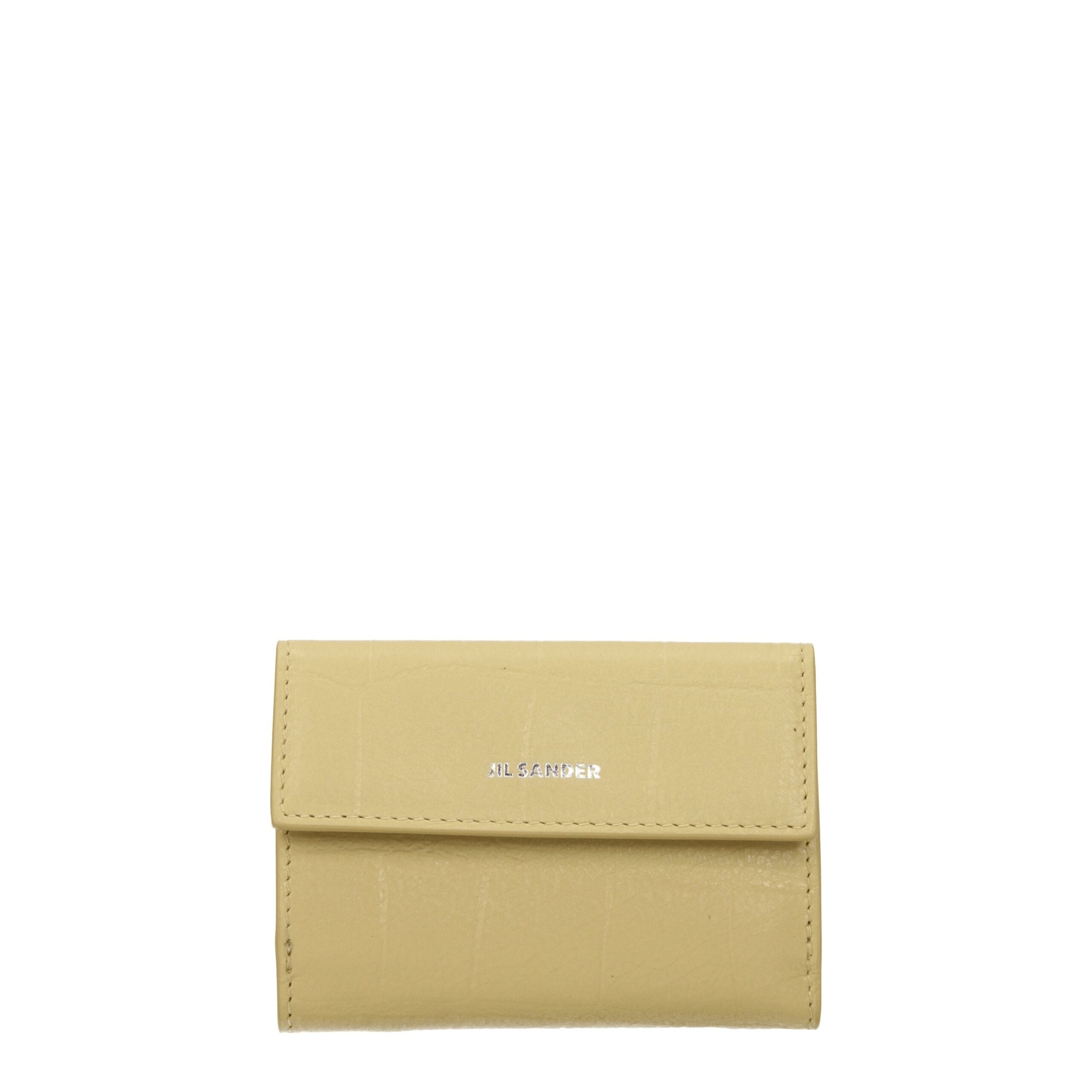 Jil Sander Yellow Leather Wallet - Luxe Nova
