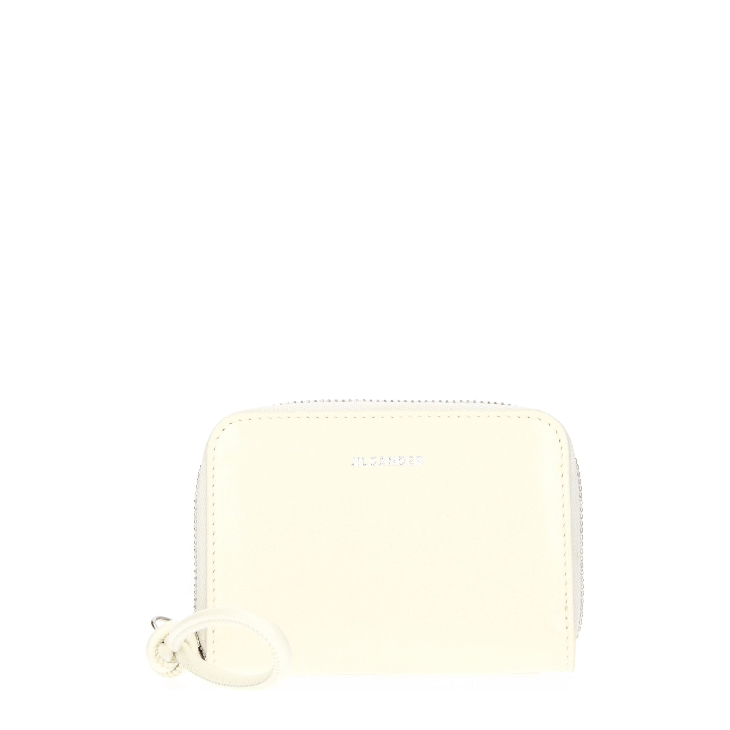 Jil Sander Beige Leather Wallet - Luxe Nova