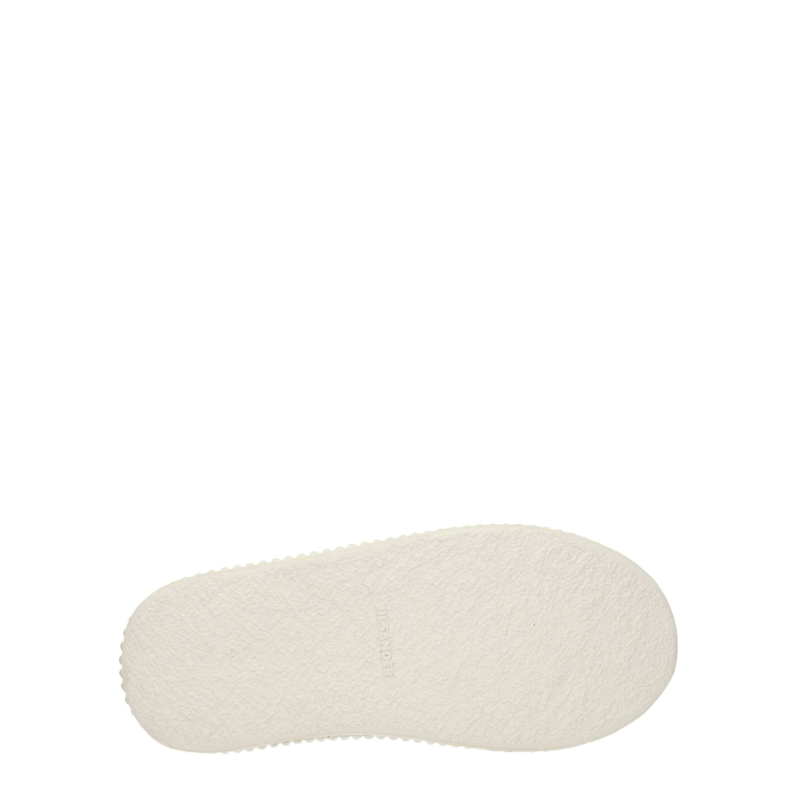 Jil Sander White Fabric Platform Sneakers - Luxe Nova