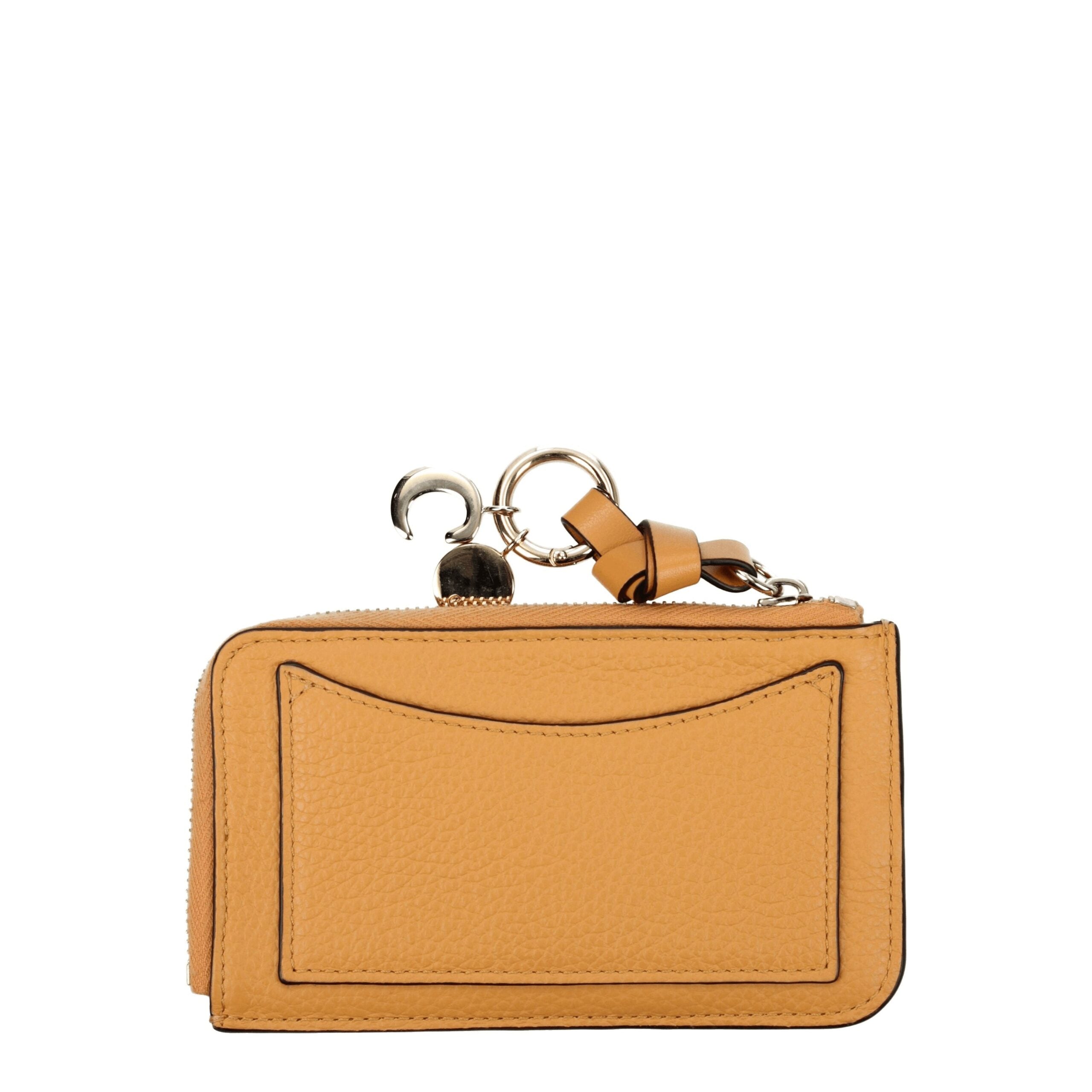 Chloé Orange Leather Wallet - Luxe Nova