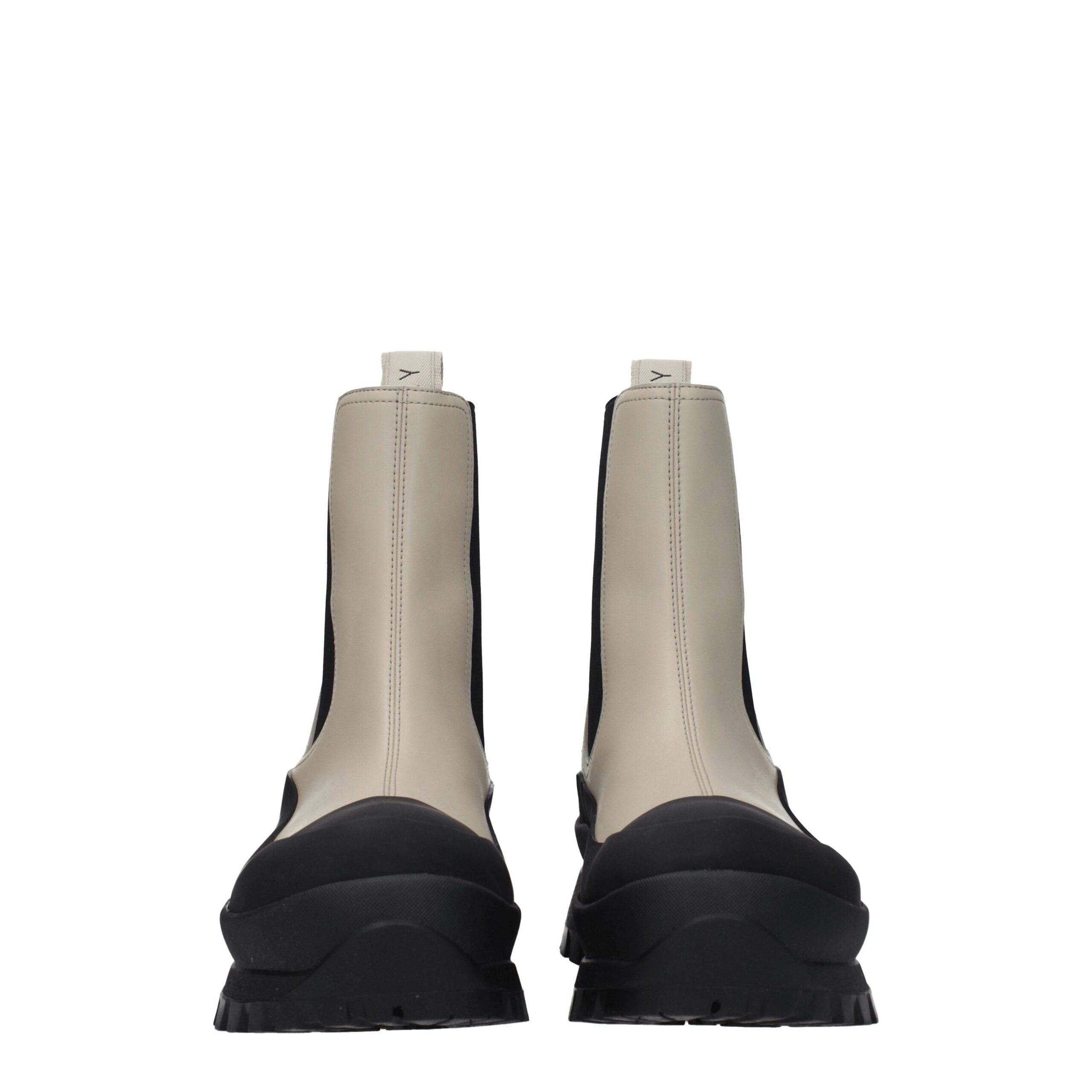 Stella McCartney Black Leather Ankle Boots