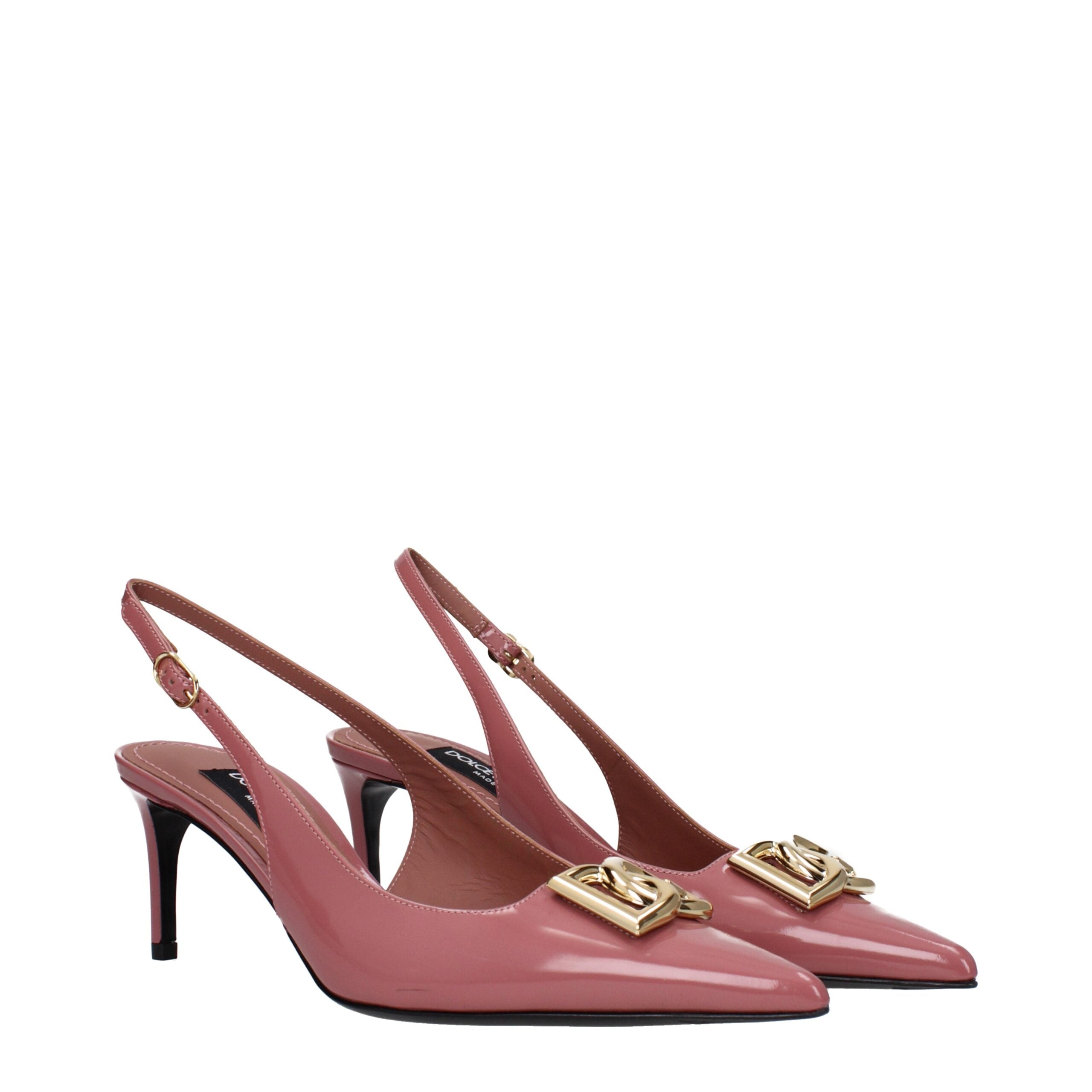 Dolce & Gabbana Pink Leather Pumps - Luxe Nova