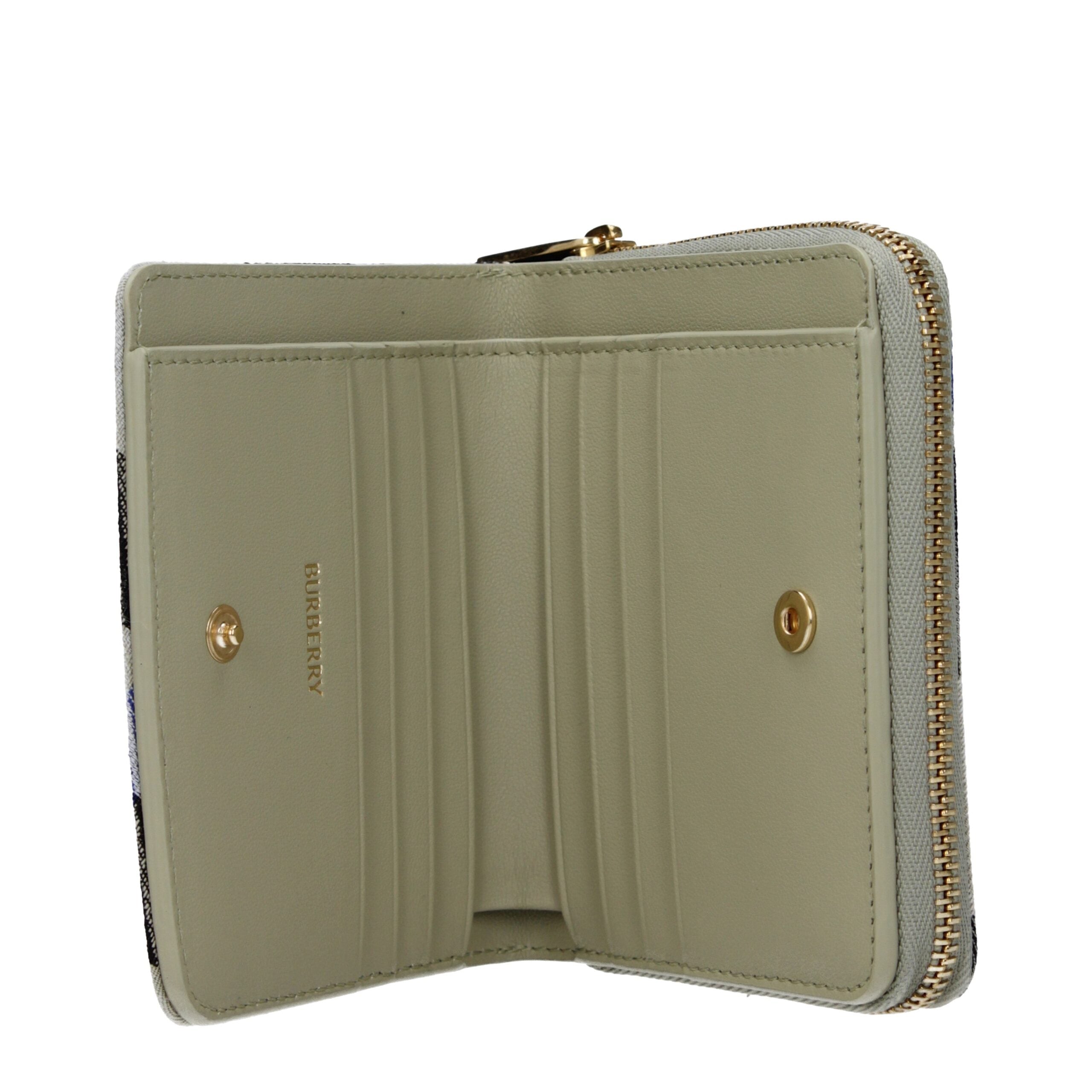 Burberry Beige Fabric Wallet - Luxe Nova