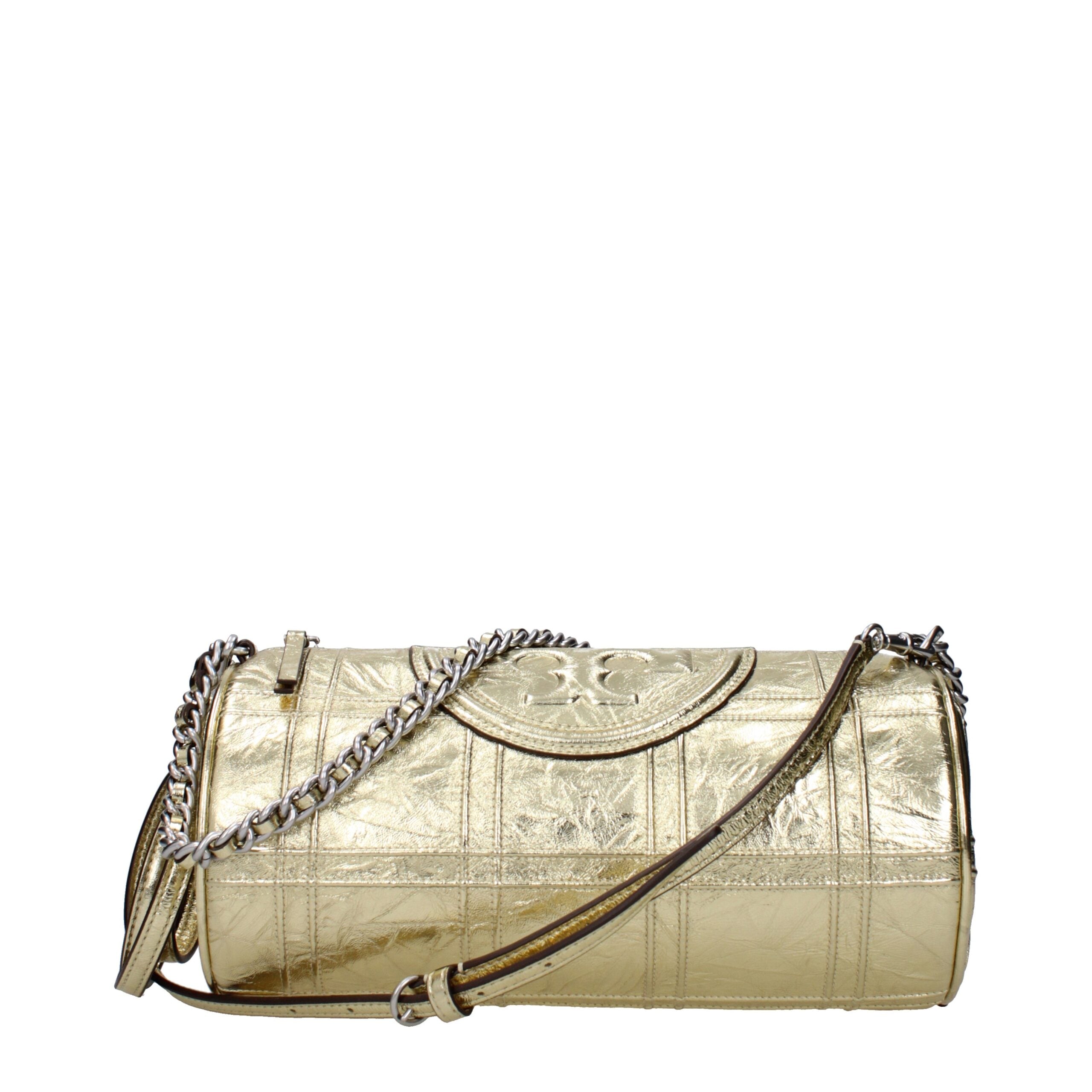Tory Burch Gold Leather Shoulder Bag - Luxe Nova