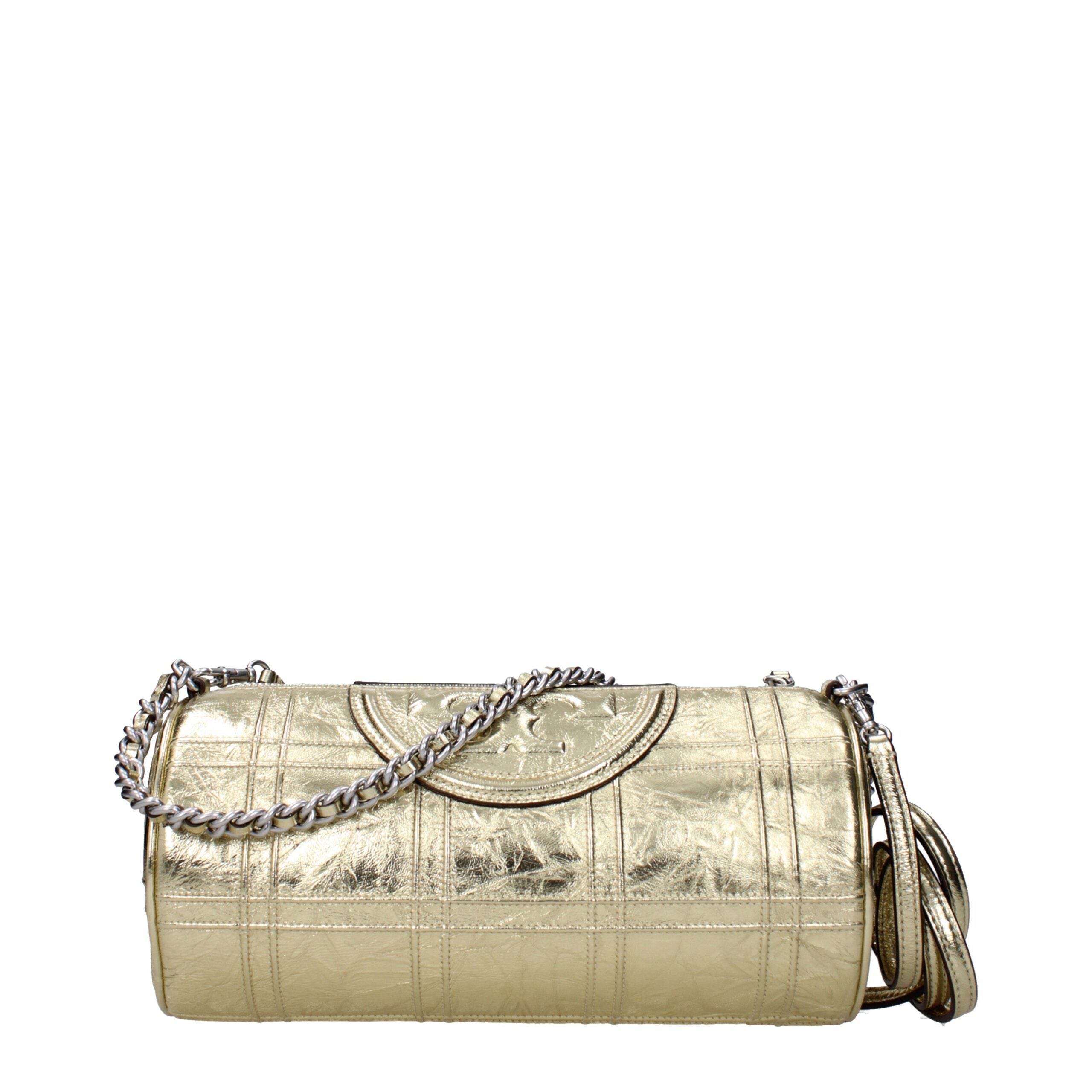 Tory Burch Gold Leather Shoulder Bag - Luxe Nova